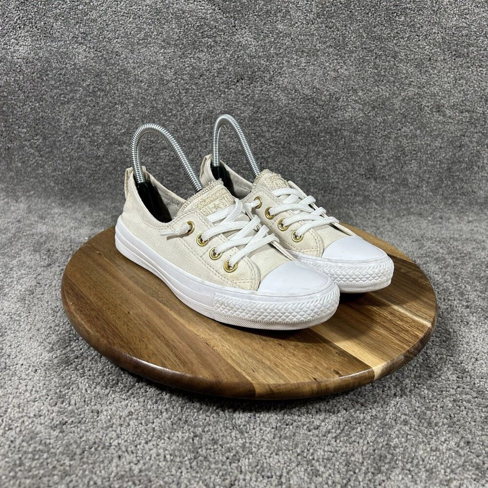 Converse CTAS Shoreline Ox 562120C Women’s Size 6 Driftwood White Shoes Used